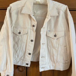 Ralph Lauren Denim Jacket /Color Cream, Ivory,  NEW, SIZE M
